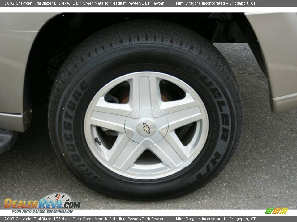 2003 Chevrolet TrailBlazer LTZ 4x4 Dark Green Metallic / Medium Pewter/Dark Pewter Photo #7