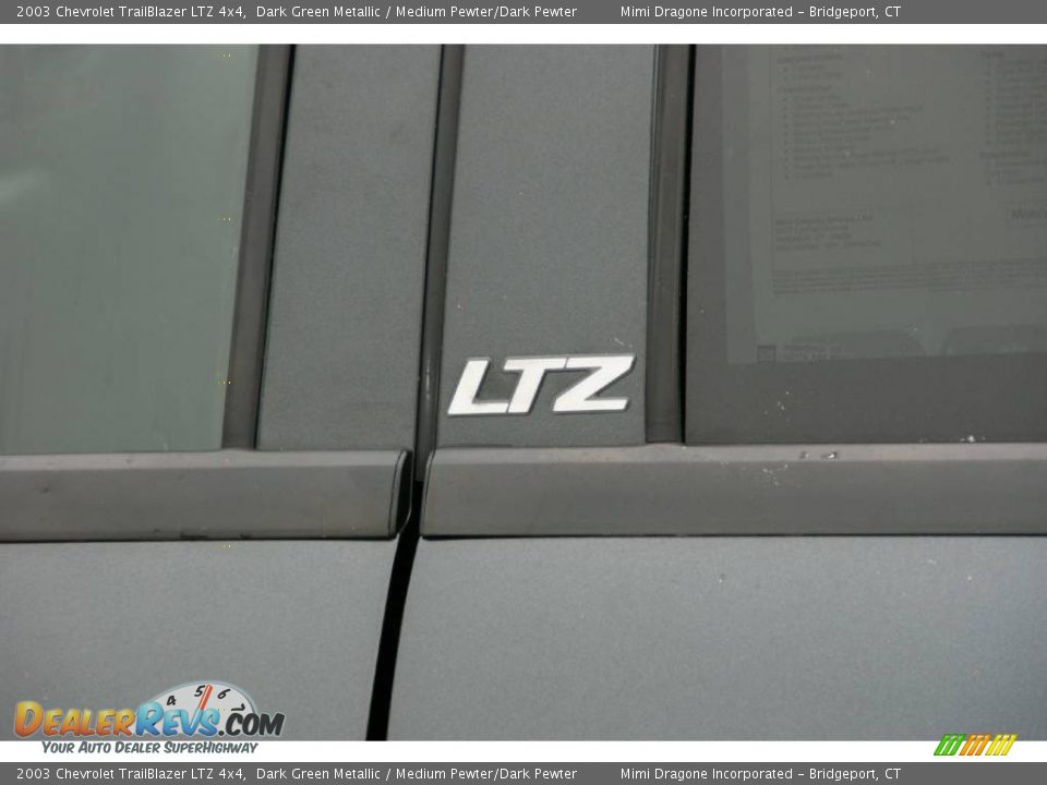 2003 Chevrolet TrailBlazer LTZ 4x4 Dark Green Metallic / Medium Pewter/Dark Pewter Photo #8