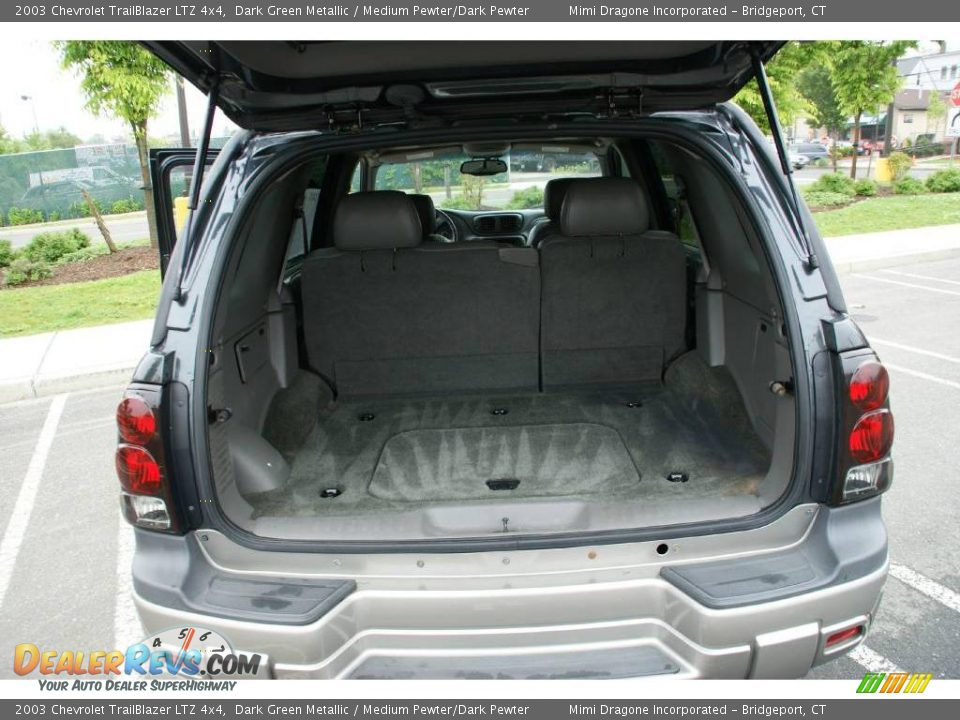 2003 Chevrolet TrailBlazer LTZ 4x4 Dark Green Metallic / Medium Pewter/Dark Pewter Photo #9