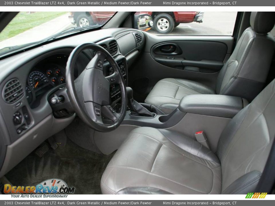 2003 Chevrolet TrailBlazer LTZ 4x4 Dark Green Metallic / Medium Pewter/Dark Pewter Photo #11
