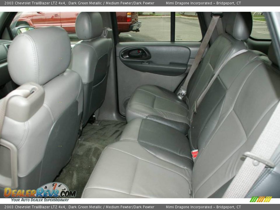 2003 Chevrolet TrailBlazer LTZ 4x4 Dark Green Metallic / Medium Pewter/Dark Pewter Photo #14