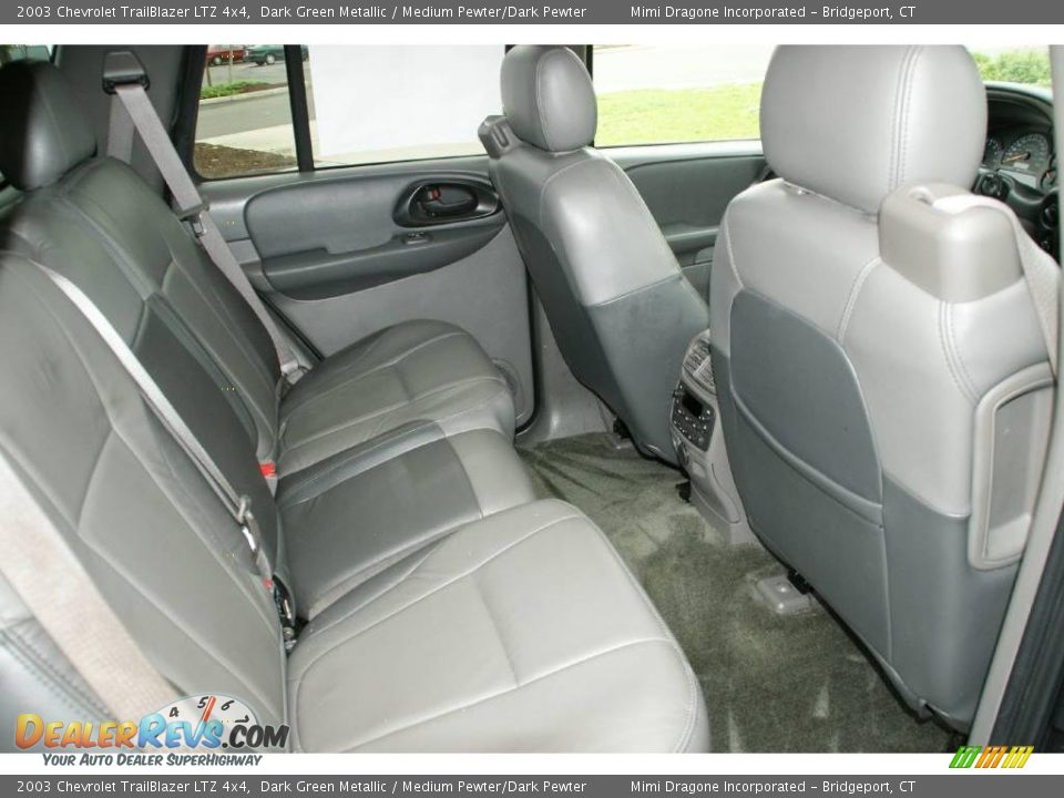 2003 Chevrolet TrailBlazer LTZ 4x4 Dark Green Metallic / Medium Pewter/Dark Pewter Photo #15