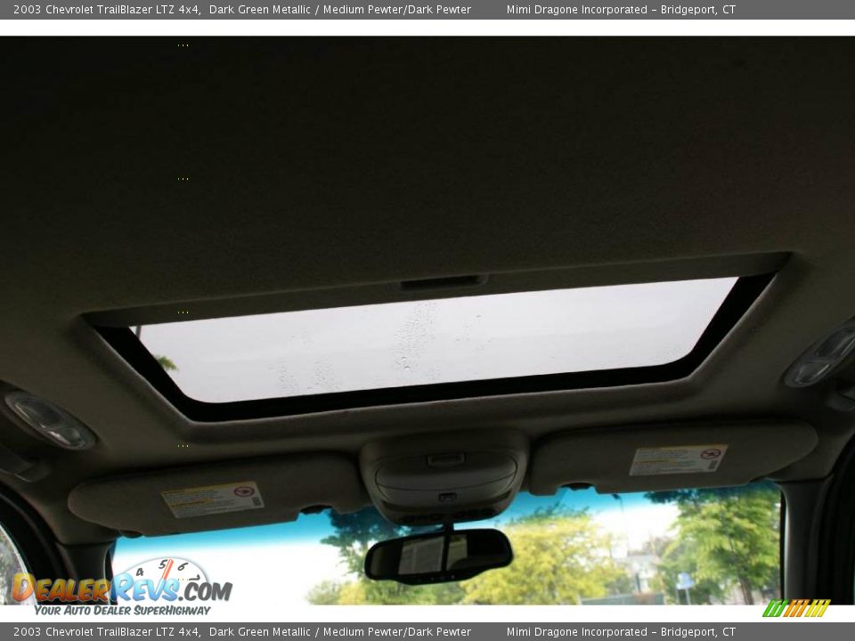 2003 Chevrolet TrailBlazer LTZ 4x4 Dark Green Metallic / Medium Pewter/Dark Pewter Photo #19