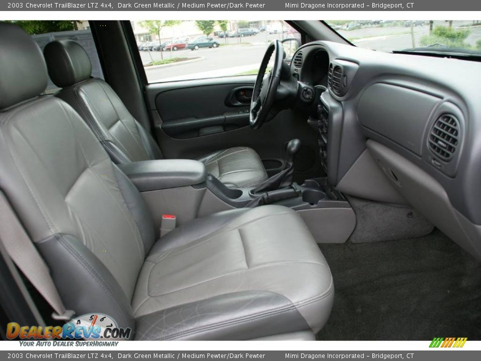 2003 Chevrolet TrailBlazer LTZ 4x4 Dark Green Metallic / Medium Pewter/Dark Pewter Photo #21