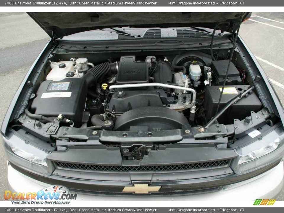 2003 Chevrolet TrailBlazer LTZ 4x4 Dark Green Metallic / Medium Pewter/Dark Pewter Photo #22