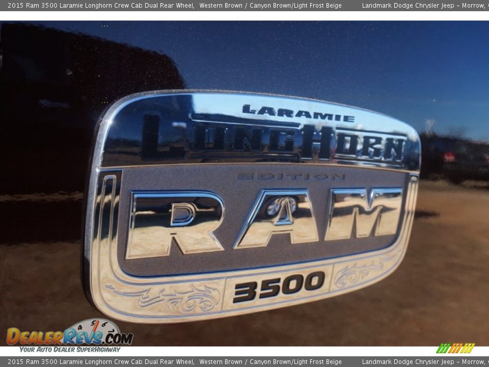 2015 Ram 3500 Laramie Longhorn Crew Cab Dual Rear Wheel Western Brown / Canyon Brown/Light Frost Beige Photo #5