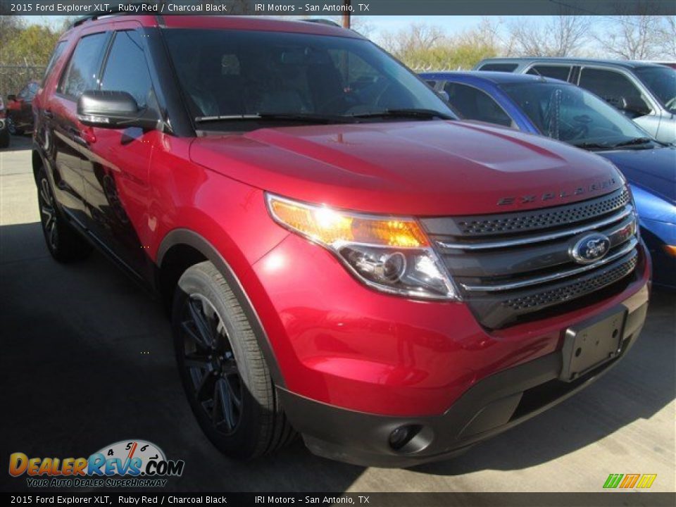 2015 Ford Explorer XLT Ruby Red / Charcoal Black Photo #1