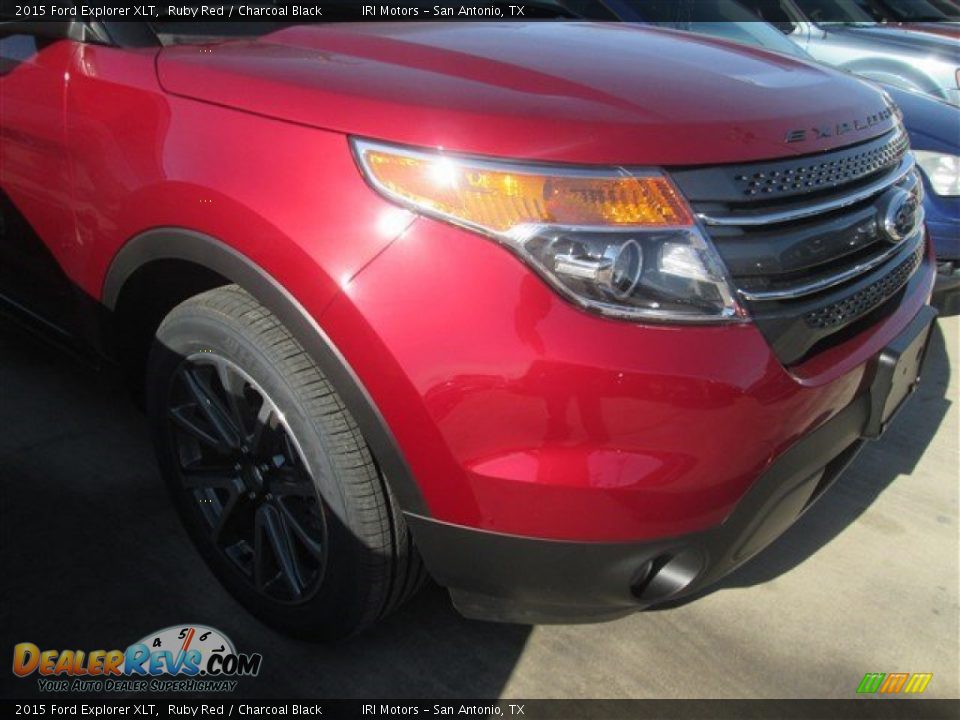 2015 Ford Explorer XLT Ruby Red / Charcoal Black Photo #2