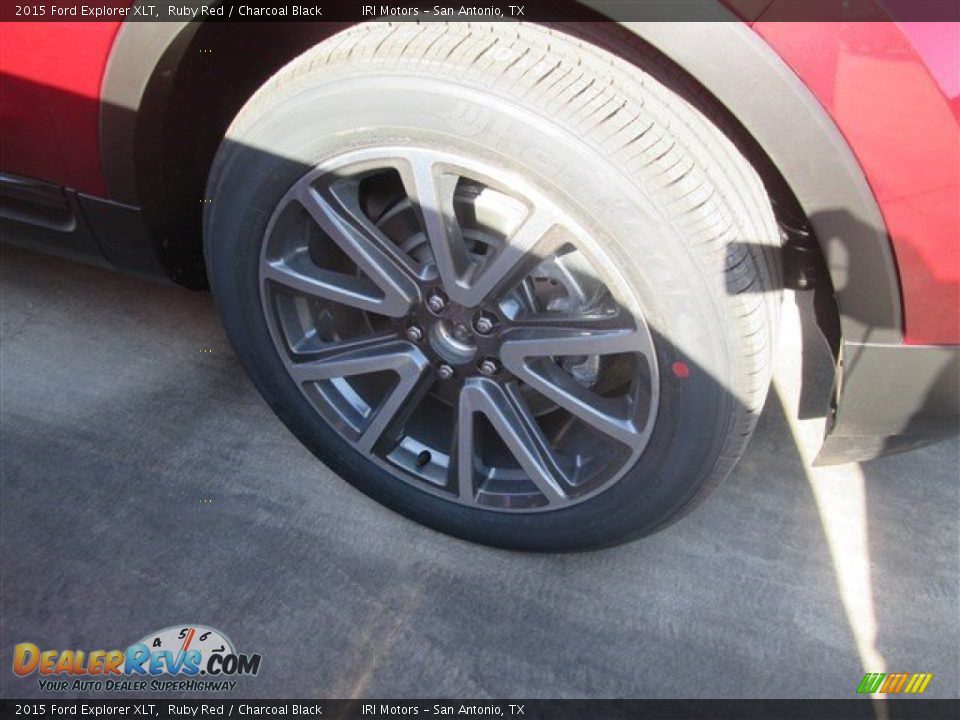 2015 Ford Explorer XLT Ruby Red / Charcoal Black Photo #3