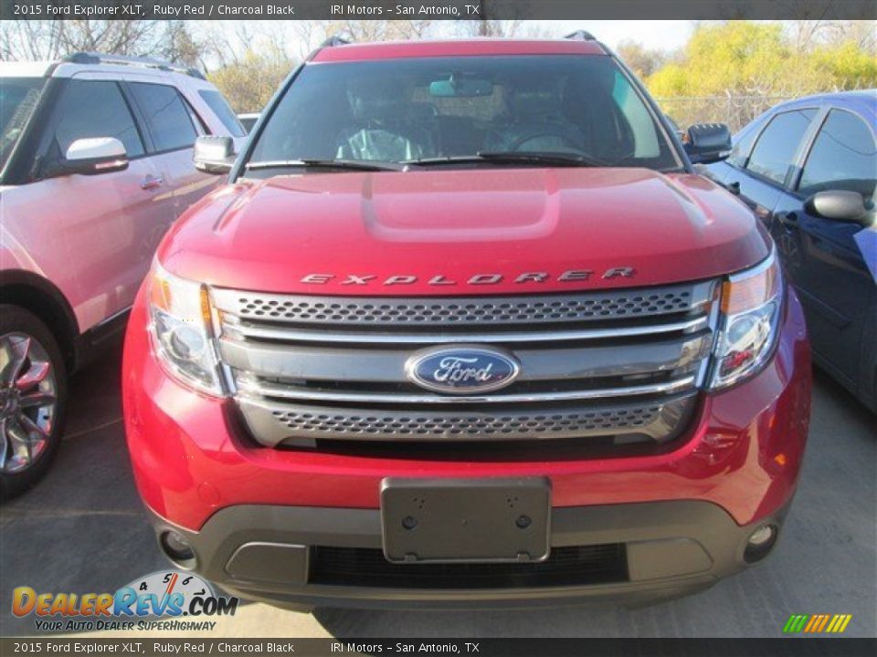2015 Ford Explorer XLT Ruby Red / Charcoal Black Photo #4