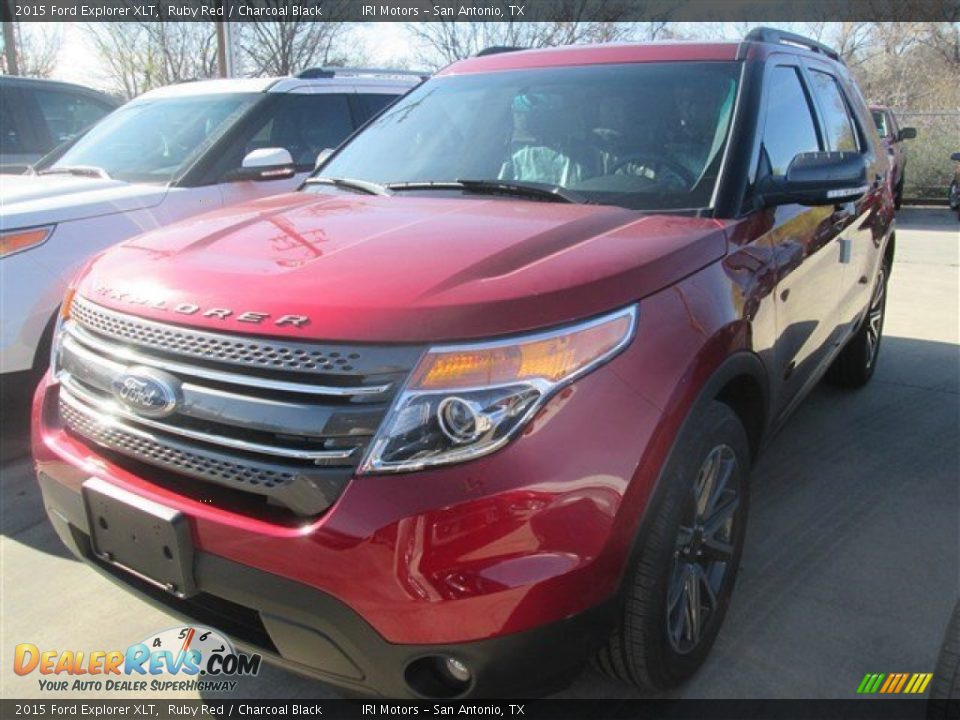 2015 Ford Explorer XLT Ruby Red / Charcoal Black Photo #5