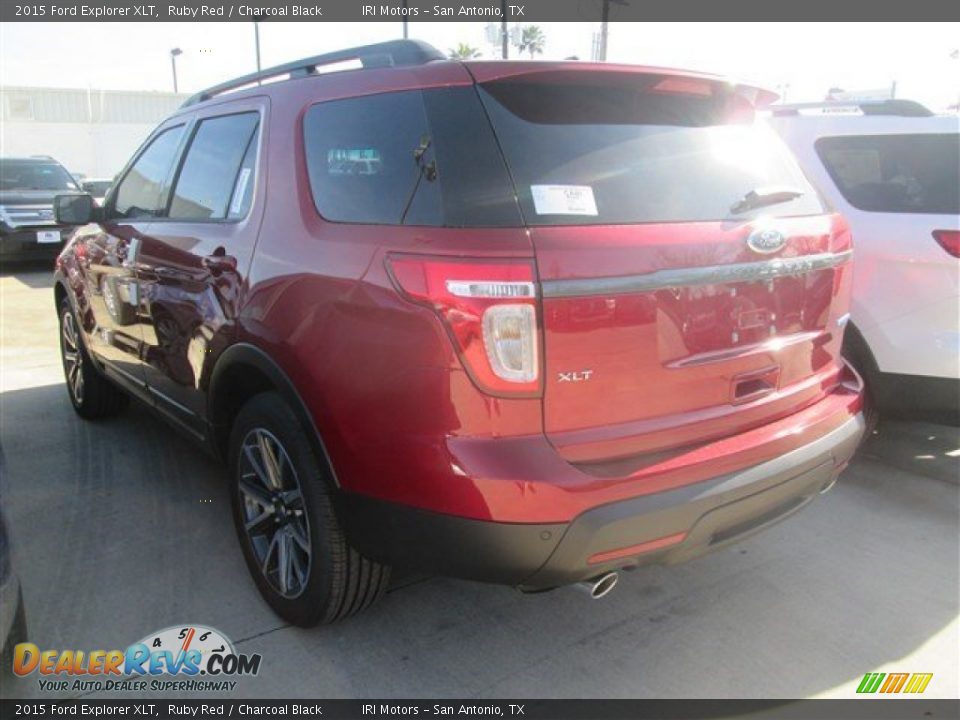 2015 Ford Explorer XLT Ruby Red / Charcoal Black Photo #6