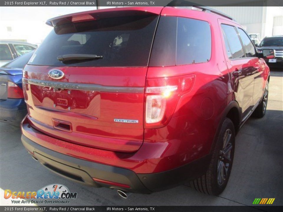2015 Ford Explorer XLT Ruby Red / Charcoal Black Photo #8