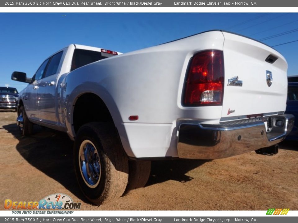 2015 Ram 3500 Big Horn Crew Cab Dual Rear Wheel Bright White / Black/Diesel Gray Photo #2