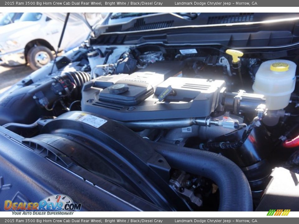 2015 Ram 3500 Big Horn Crew Cab Dual Rear Wheel Bright White / Black/Diesel Gray Photo #9