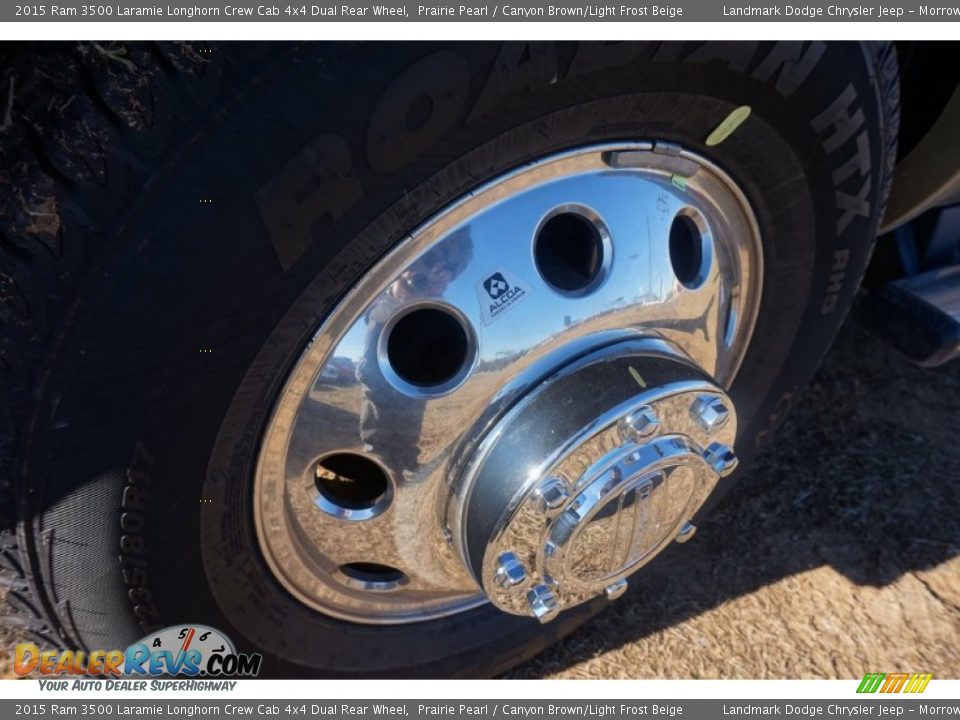 2015 Ram 3500 Laramie Longhorn Crew Cab 4x4 Dual Rear Wheel Prairie Pearl / Canyon Brown/Light Frost Beige Photo #5