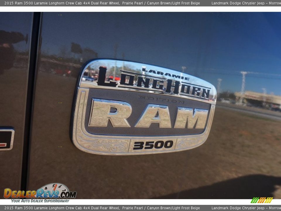 2015 Ram 3500 Laramie Longhorn Crew Cab 4x4 Dual Rear Wheel Prairie Pearl / Canyon Brown/Light Frost Beige Photo #6