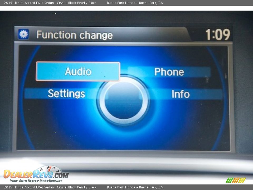 2015 Honda Accord EX-L Sedan Crystal Black Pearl / Black Photo #18