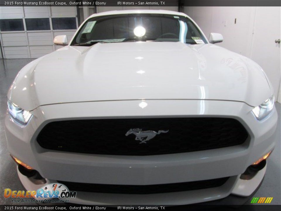 2015 Ford Mustang EcoBoost Coupe Oxford White / Ebony Photo #2