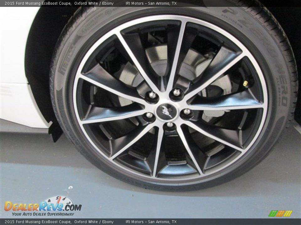 2015 Ford Mustang EcoBoost Coupe Oxford White / Ebony Photo #4
