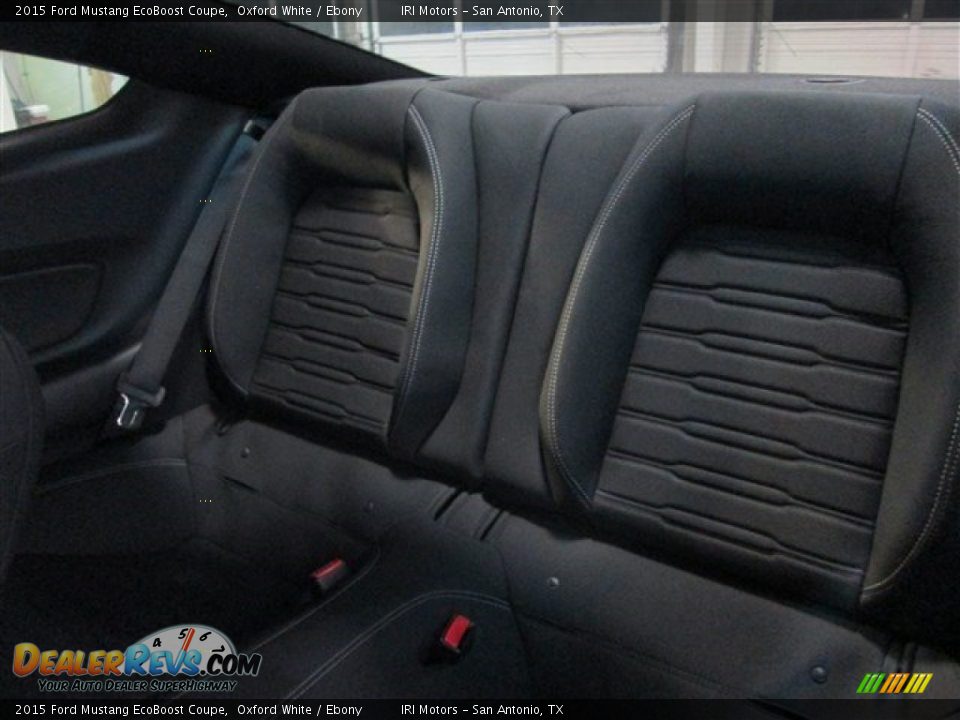 2015 Ford Mustang EcoBoost Coupe Oxford White / Ebony Photo #8