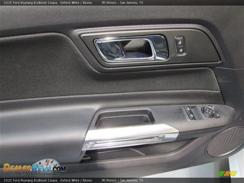 2015 Ford Mustang EcoBoost Coupe Oxford White / Ebony Photo #11