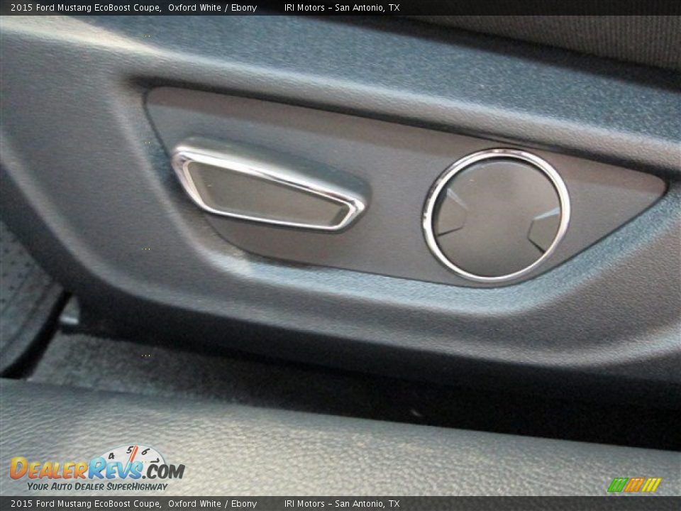 2015 Ford Mustang EcoBoost Coupe Oxford White / Ebony Photo #13
