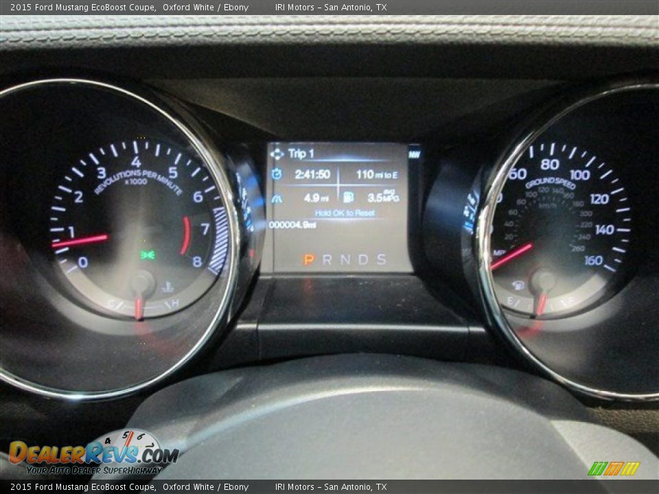 2015 Ford Mustang EcoBoost Coupe Oxford White / Ebony Photo #15