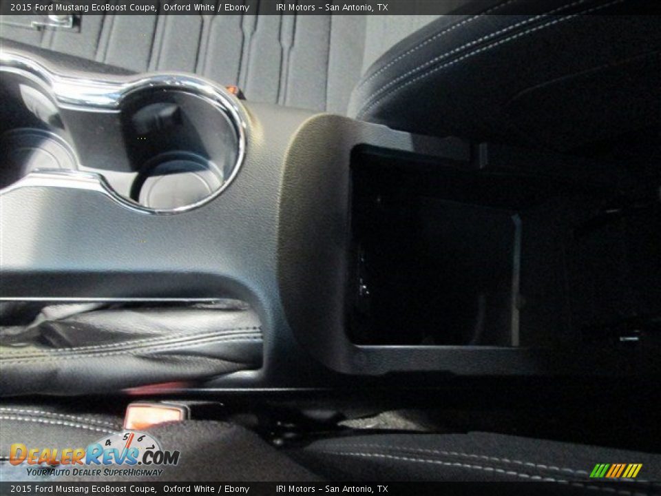 2015 Ford Mustang EcoBoost Coupe Oxford White / Ebony Photo #17