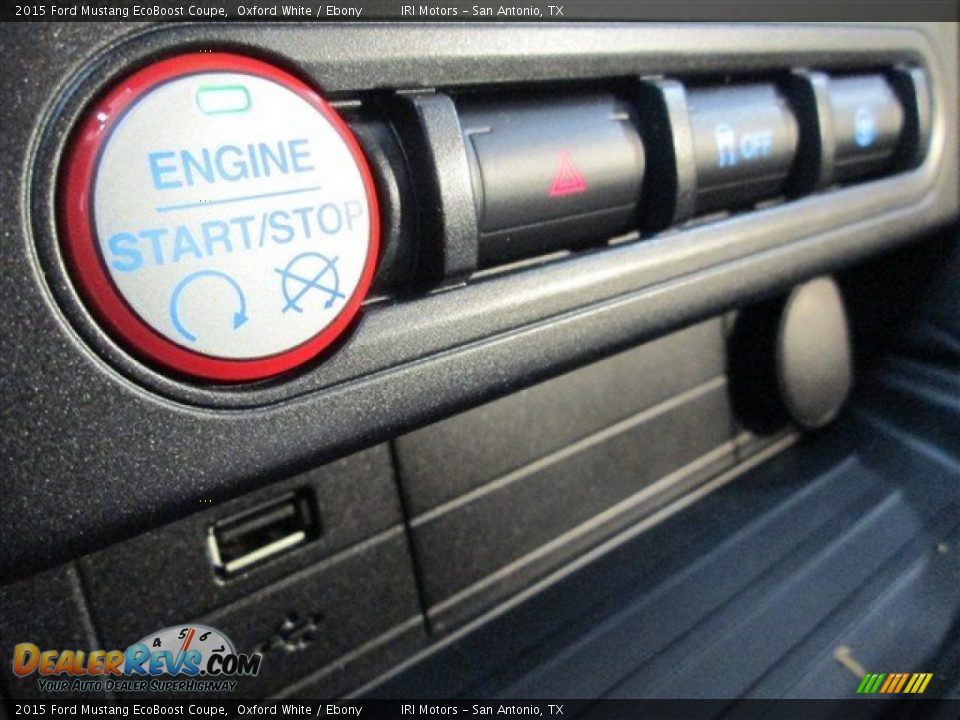 2015 Ford Mustang EcoBoost Coupe Oxford White / Ebony Photo #19