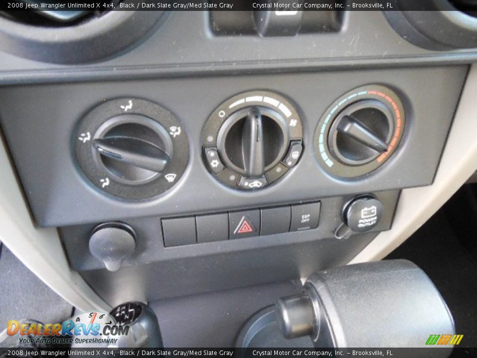2008 Jeep Wrangler Unlimited X 4x4 Black / Dark Slate Gray/Med Slate Gray Photo #21