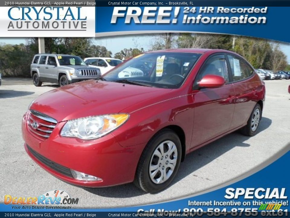 2010 Hyundai Elantra GLS Apple Red Pearl / Beige Photo #1