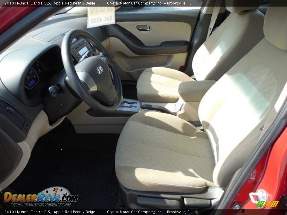 2010 Hyundai Elantra GLS Apple Red Pearl / Beige Photo #4