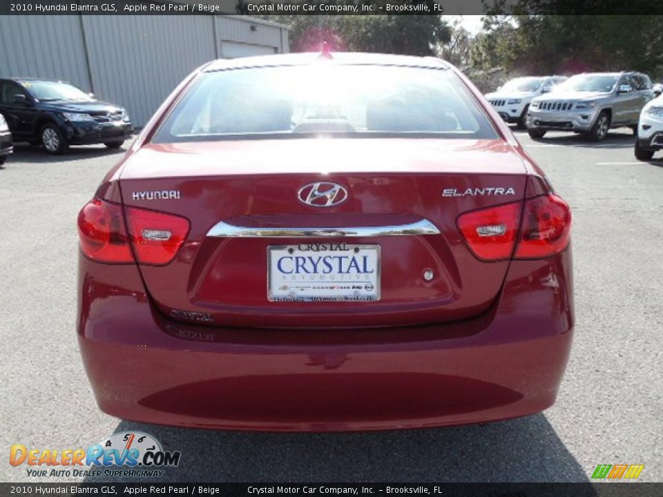 2010 Hyundai Elantra GLS Apple Red Pearl / Beige Photo #7
