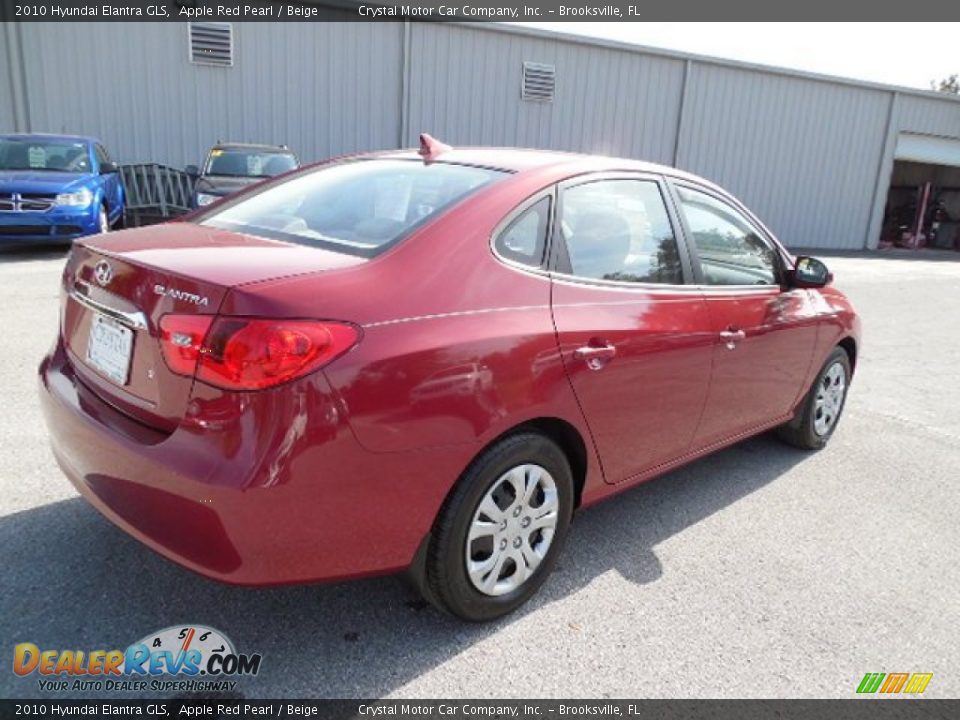 2010 Hyundai Elantra GLS Apple Red Pearl / Beige Photo #8