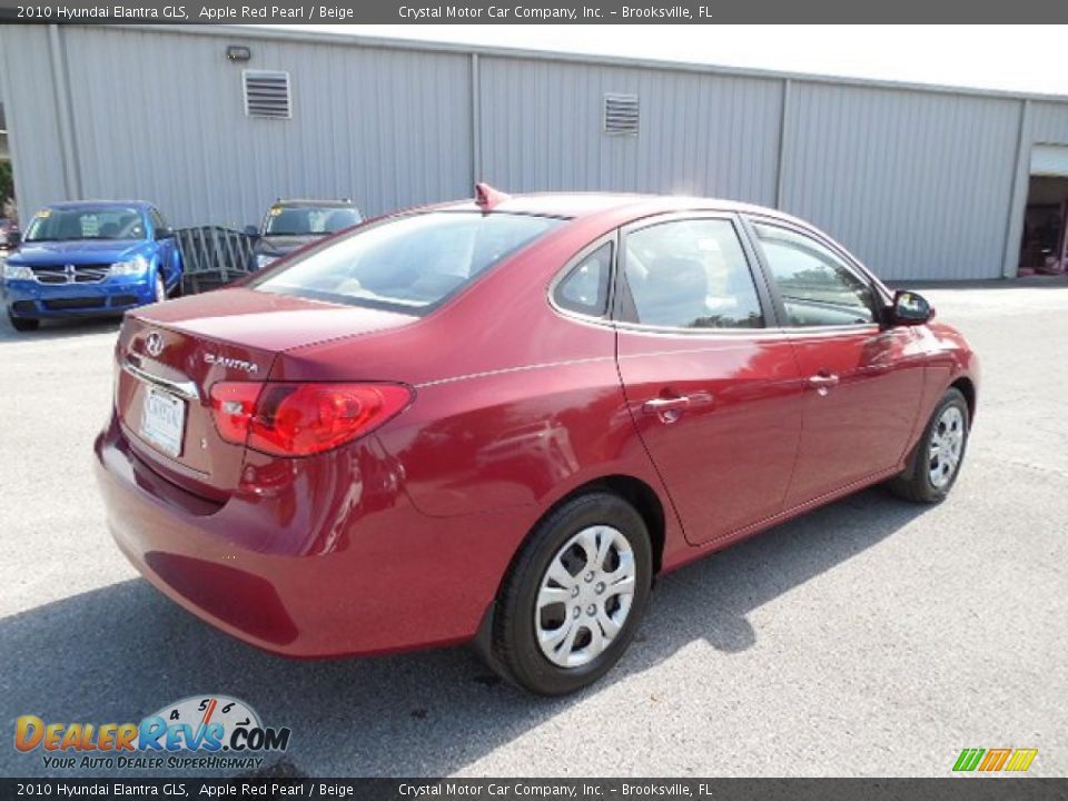 2010 Hyundai Elantra GLS Apple Red Pearl / Beige Photo #9
