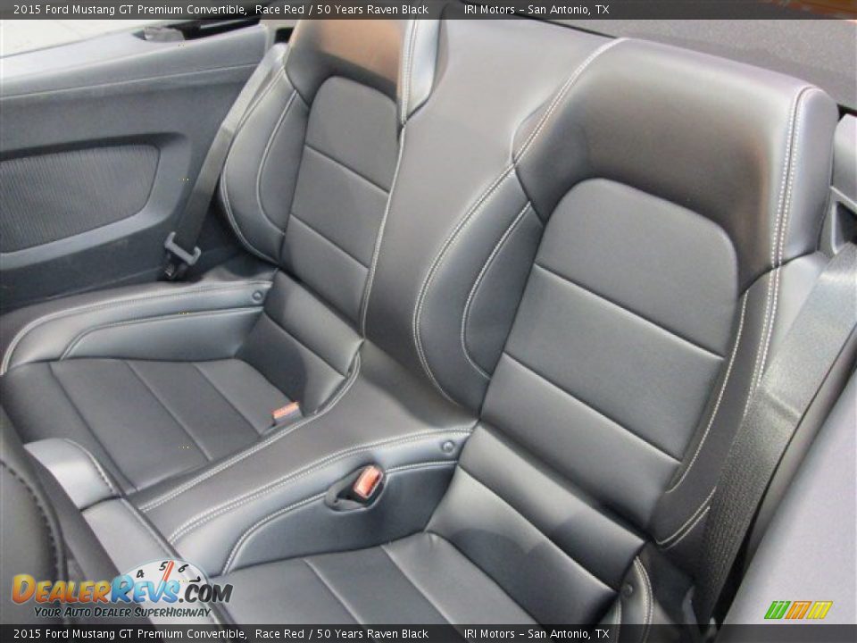 Rear Seat of 2015 Ford Mustang GT Premium Convertible Photo #10