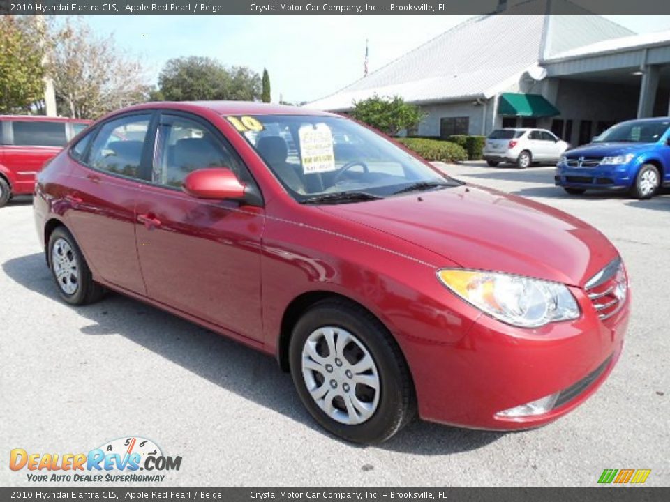 2010 Hyundai Elantra GLS Apple Red Pearl / Beige Photo #11