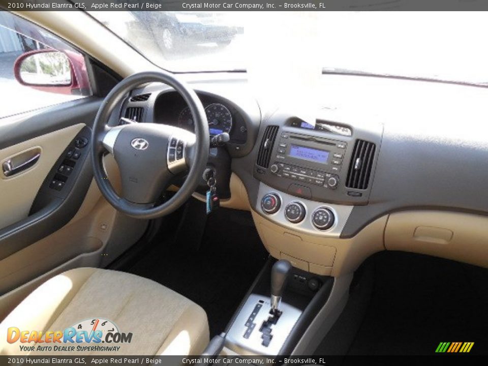 2010 Hyundai Elantra GLS Apple Red Pearl / Beige Photo #12