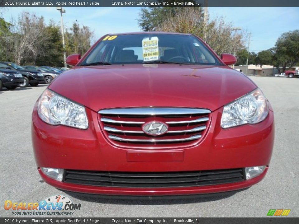 2010 Hyundai Elantra GLS Apple Red Pearl / Beige Photo #14