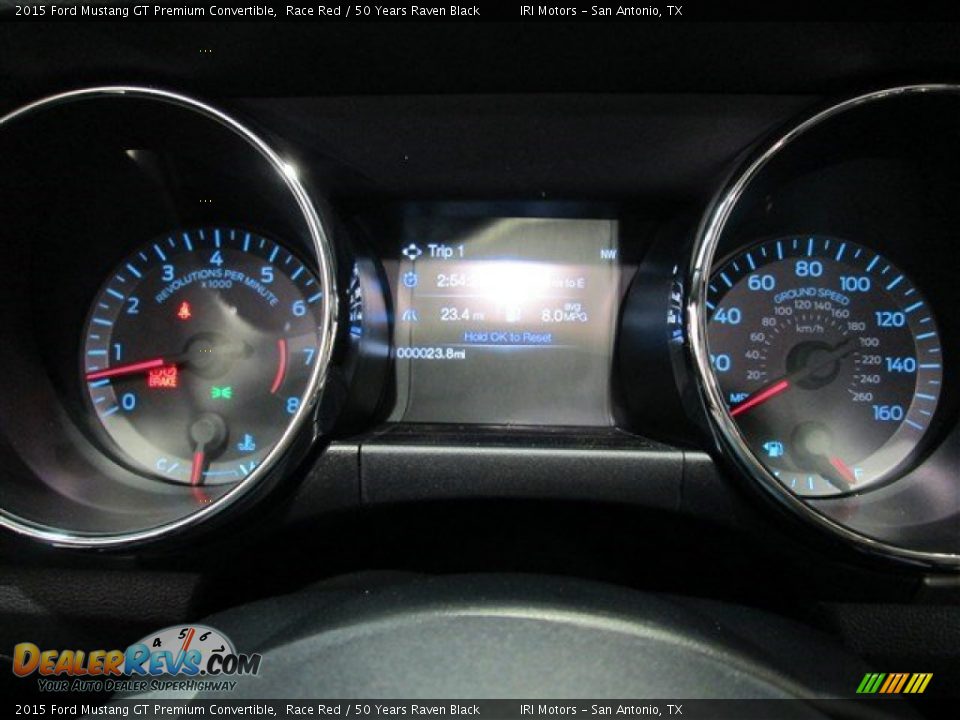 2015 Ford Mustang GT Premium Convertible Gauges Photo #17