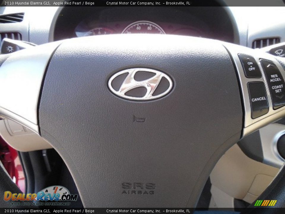 2010 Hyundai Elantra GLS Apple Red Pearl / Beige Photo #22
