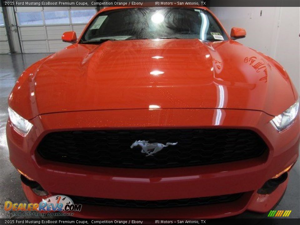 2015 Ford Mustang EcoBoost Premium Coupe Competition Orange / Ebony Photo #2