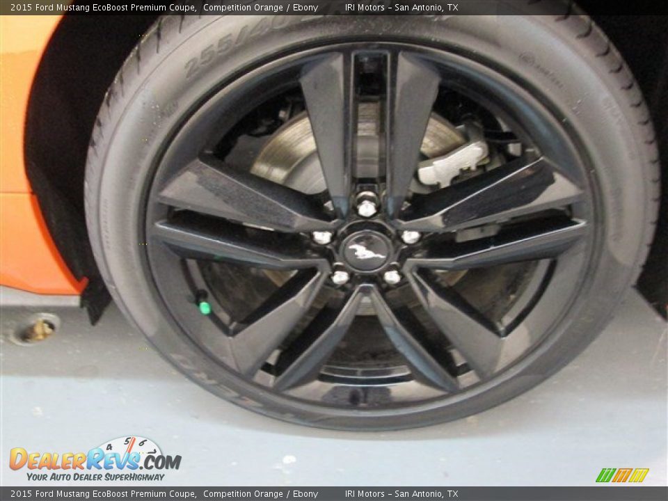 2015 Ford Mustang EcoBoost Premium Coupe Competition Orange / Ebony Photo #4