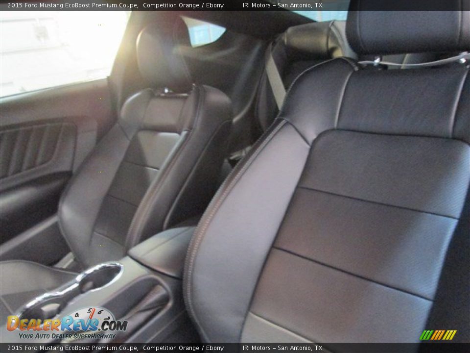 2015 Ford Mustang EcoBoost Premium Coupe Competition Orange / Ebony Photo #7