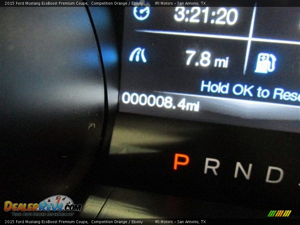 2015 Ford Mustang EcoBoost Premium Coupe Competition Orange / Ebony Photo #15
