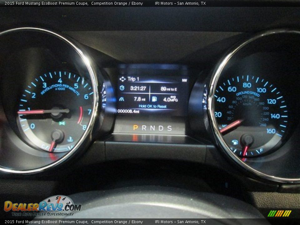 2015 Ford Mustang EcoBoost Premium Coupe Competition Orange / Ebony Photo #16