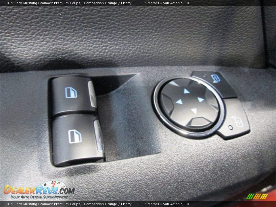 2015 Ford Mustang EcoBoost Premium Coupe Competition Orange / Ebony Photo #18