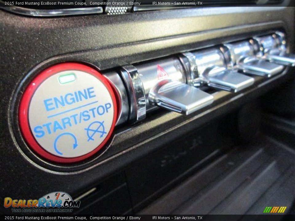 2015 Ford Mustang EcoBoost Premium Coupe Competition Orange / Ebony Photo #21