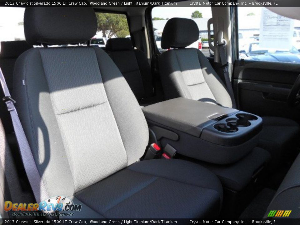2013 Chevrolet Silverado 1500 LT Crew Cab Woodland Green / Light Titanium/Dark Titanium Photo #12